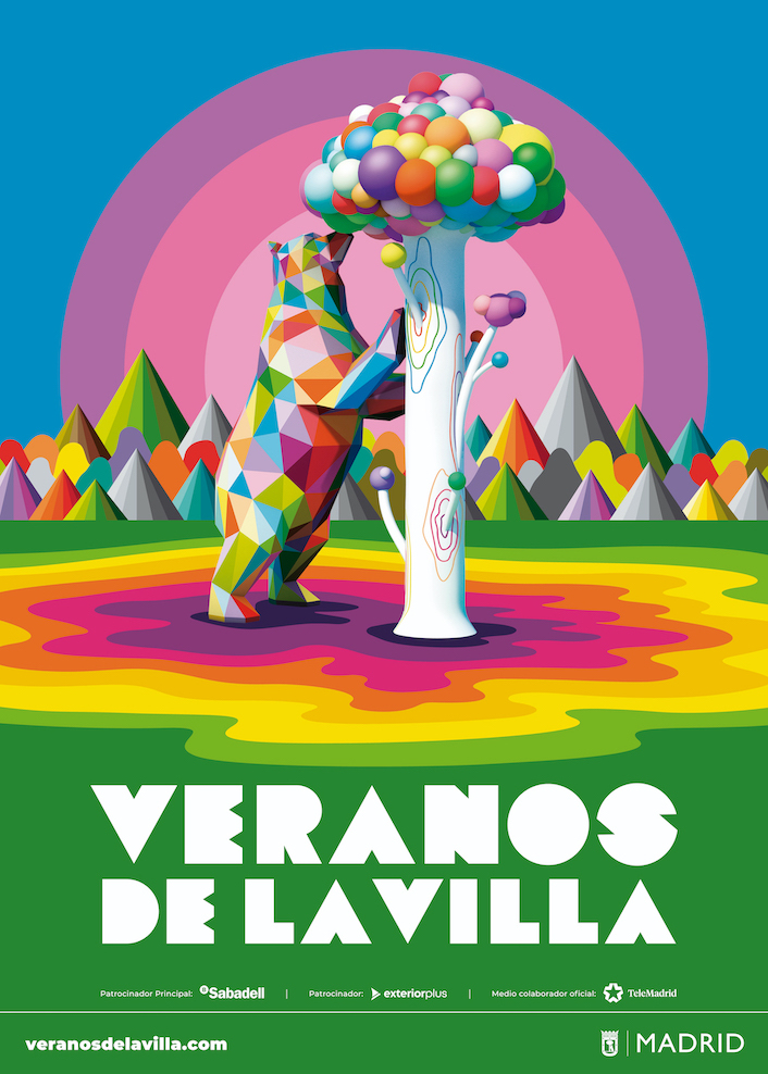 Cartel Veranos de la Villa 2020 © Okuda San Miguel